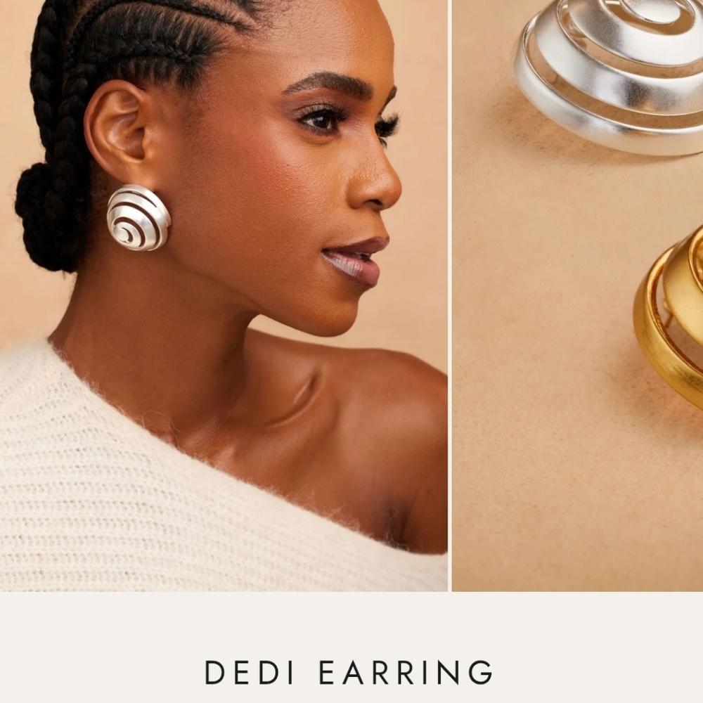 DEDIB Silver Archived KHOI Earrings. Brand NEW WITH TAGS